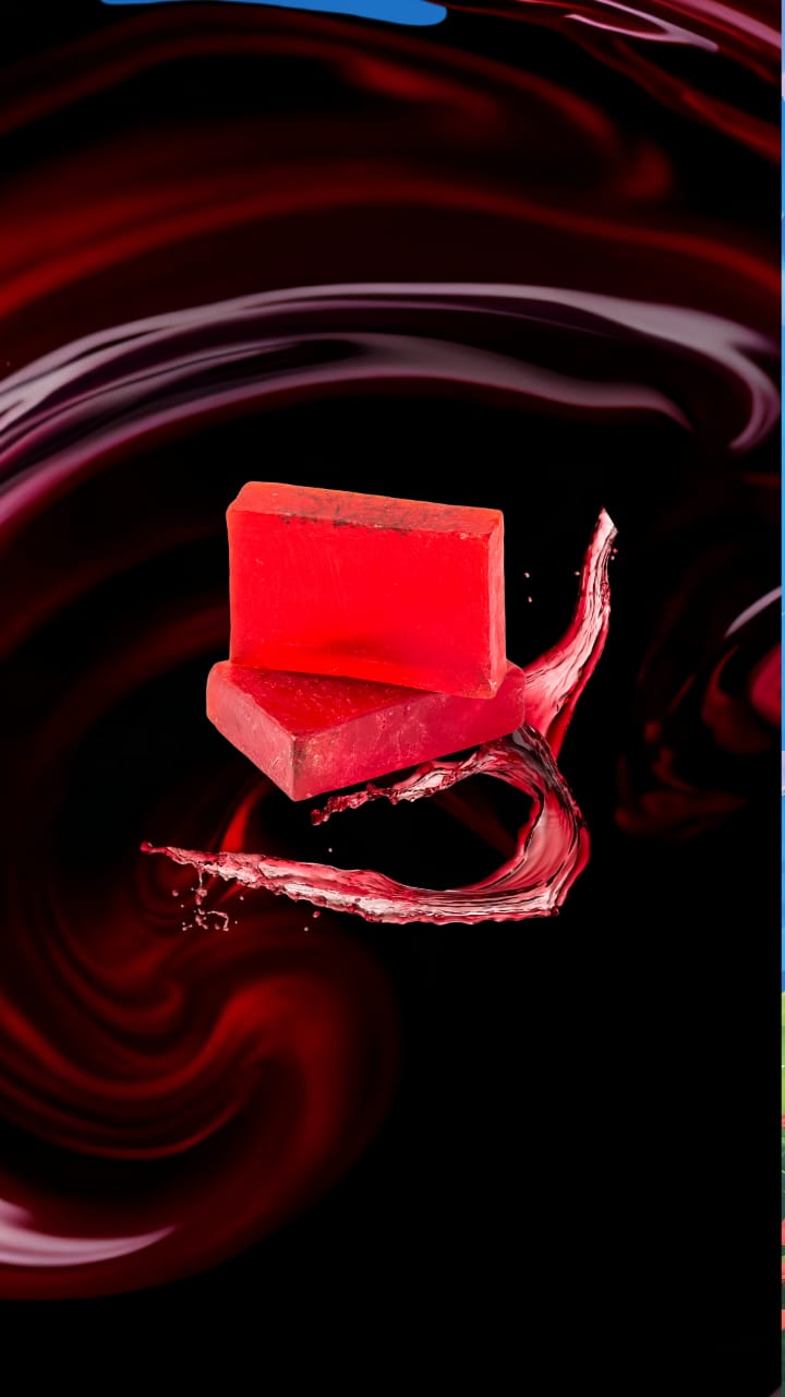 soap red wine